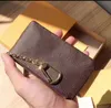 고품질 고급 디자인 휴대용 키 P0UCH 지갑 클래식 남자/여성 동전 지갑 체인 가방 더 먼지 가방 상자