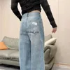Jeans de mujer Pantalones con diseño de letras bordadas INS Denim para Lady Stone Pants Diseñador de moda 138 dfashion98