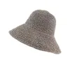 Beretten Snelle verkoop Handleiding Haak Haak Sunshade Straw Hat Kinderen Zonnebrandcrème Visser Vouw Beach Holiday Sun