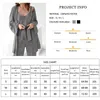 Vêtements de nuit pour femmes Automne Hiver Robe Femmes Pyjama Ensemble Femme 3 Pièces Camisole Nuisette Pantalon Costumes Tricot Chemise De Nuit À Lacets Peignoirs