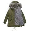 Women's Down Parkas Autumn Winter Ladie Jacket Padded Coat Middle Length Warm Fleece Hooded Faux Fur Collar Lady Overcoat 231123