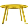 Garden Sets Round Coffee Table Patio Side Yellow Drop Delivery Home Furniture Outdoor Dhj6N