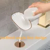 New Soap Countertop Organizer Wall Mounted No Hole Installation Luxury Foldable Tray Soap Rack Organizer Bathroom Accessories