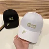 Fashion Women Men Baseball Caps Embroidered Patch Cotton Black White Lovers Casual Outdoor Versatile Cap Fine Twill Geological Fabric