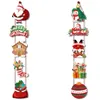 Christmas Decorations Merry Christmas Hanging Door Banner Santa Claus Snowman Couplet Christmas Decorations For Home Xmas Gifts Navidad Year noel 231124