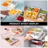 Placas Bandejas Serviços de tampa de tampa chinesa dividida Candy Snack Ano Box Party Fruit Wedding Server Appetizer Sectional