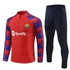 Ansu Fati Camisetas de Football Tracksuit Kit 23/24 Barcelona Men and Kids Barca Adult Boys Lewandowski F. de Jong Training Suit Jacket Chandal Survetement