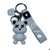 Finger Toys Sile Bear Keychain Personlighet Enkel kreativ bilnyckel Ringkedjan Keychains Små presentpåse Par smycken DHS Drop Deliv Dhreu