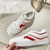 2023 Trainer Rindsleder Low Cut Lace Up Freizeitschuhe für Herren Damen Sportschuhe Weiß Rot Grün Blau Gelb Schwarz Trainer Turnschuhe 35-40