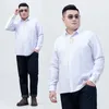 Camicie casual da uomo Camicia a maniche lunghe Modelli autunno e inverno Taglie forti Abbigliamento formale da lavoro Felpa allentata 7XL 8XL 9XL