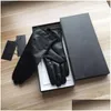 Fingerless Gloves Fingerless Gloves 2022 Ladies Classic 100% Sheepskin Designer Leather Touch Sn Soft Warm 20230817 Drop Delivery Fash Dhomp