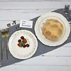 Piatti Applique retrò francese Stoviglie in rilievo Piatto da pranzo in ceramica Ciotola Piatto occidentale Insalata di frutta Piatti personalizzati
