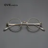 Sonnenbrillen Rahmen reine Gläser Rahmen für Männer Retro runde verschreibungspflichtige Brillen Rahmen 2023 Vintage Myopia Optical Male Eyewear 231123