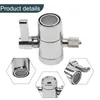 Bath Accessory Set Faucet Diverter Valve 2 Points Adapter Connect Tubing Counter Top Durability Filters Purifiers Heat Resistance