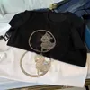 メンズTシャツデザイナーラグジュアリーブランドコットンショートスリーブTシャツ男性女性シャツラウンドネックティー馬馬のプルオーバーファッションホットダイヤモンドスウェットシャツhuk9