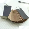 ANMÄRKNINGAR PHOCHESALE MINI LOOK-LEAF NOTERBOOK Söt Ring Buckle Miljöord Bokkort Tårbara anteckningar Kawaii Memo Pad ingen klibbighet DHN7G