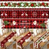 Table Runner Christmas Tablerunner Merry Christmas Decoration For Home Tablecloth Kitchen Xmas Navidad Kerst Natal Happy Year 2024 231123