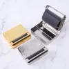 Smoking Pipes Cigarette machine gold silver black metal box type semi-automatic cigarette holder Cigarette box