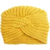 Nieuwe gebreide kinderen herfst winter vaste kleur hoed warme baby wol hoed babymeisjes hoed kinderkappen haaraccessoires