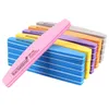 Nail Files 5Pcs Colorful Sponge Nail Art Files 100180 Professionel Boat Nail Buffer Emery Board Grinding Manicure Buffers Block 231123