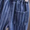 Jeans Primavera Neonati maschi Jeans Pantaloni per bambini a righe con tasca per bambini Pantaloni stile casual Abbigliamento per bambini 1 2 3 4 5 anni 230424