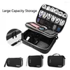 Sacs de rangement Sac organisateur de câble Étui de voyage électronique Accessoires portables pour chargeurs USB Carte SD