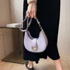 Shoulder Bags Jin YIde Saddle Crossbody Bags for Women 2023 Spring Luxury Designer Trend Leather Mini Simple Solid Handbags and Purses Purple