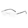 Lunettes de soleil Cadres Zirosat 52050 Square Rimless Optique Lunettes Cadre Hommes Myopie Prescription Eye Pour Spectacle 231123