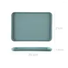 Plates 1pc Rectangular Serving Tray Anti-Slip Scratch Resistant Smooth Plate For Kitchen Home Decoration Parts