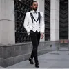 Herrar Slim Fit Men Tuxedo Groom Groomsman Business Suit Wedding Party Dress Special Occasions