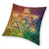 Kuddfodral Metatrons kub med Merkabah och Flower of Life Home Decor Cudions Kasta för soffa dubbelsidig tryckning