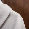 メンズパーカー春と秋のメンジャケットデザイナーカジュアルロロカシミアウールグレーフード付きセーターピアナ