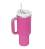 Stock entrepôt 40 oz Tasses Sublimation Tumbler Avec Poignée Couvercles Paille En Acier Inoxydable Café Grande Capacité Bière Vin Bouteille D'eau Camping Tasse Boisson 2 Génération mer B5