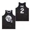 Moive 96 Tupac Shakur Birdie Jerseysバスケットボールトーナメントシュートアウトバードマン23モトーウッド2パック