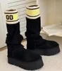 Australien Tasman W F23 Classic Dipper Schneestiefel Tazz Rindsleder Plattform elastische Socken Stiefel Neue Damen-Stiefel aus Plüsch und warmem Baumwollschuh mit kurzem seitlichem Reißverschluss