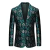 Mens Suits Blazers Single Breasted Long Sleeve Printed Suit Jacket Fashion Trim Men Dress Coat Wedding Business Blazer Masculino M5xl 6xl 231123