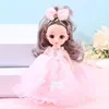 Lalki 16 cm Lolita Bjd Doll z ubraniami i butami 112 Big Eyes Skala Księżniczka Figur