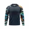 Inne towary sportowe Ubrody wędkarskie Summer Outdoor Men Thirt Thirt Fish Shirt Ochraniacze przeciwsłoneczne Oddychane z kapturem odzież do wędkowania 231123