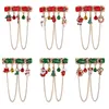 Brooches Fashion Christmas For Women Men Cute Trendy Pins Santa Claus Bell Snowflake Xmas Tree Brooch Kids Happy Year Gifts