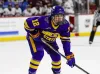 Hóquei universitário veste NOVO Hóquei universitário veste Minnesota State 2022 NCAA Frozen Four Hockey Jersey 13 Brendan Furry 14 Ryan Sandelin 15 Julia