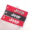 Jeep Skull Portachiavi Zaino Striscia Ricamo Portachiavi in nylon per Jeep Ricamo Portachiavi in tessuto corto Accessori per motociclette