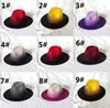 Men and womens jazz hats for young and old alike mens summer wide brim Panama gradient hats df209