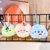 Strands Cartoon Little Monster Plush Keychain Ring Bookbag Liten Pendant Söt kvinnlig bil Keychain Ring Dock Bag Pendant