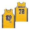 72 B.I.G. Biggie Smalls Jerseys Moive Badboy Basketball Bad Boy Film College 1997 Vintage Pure Cotton for Sport Fans University Breattable Pullover Pensionera Team High