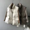 Gilet en duvet de coton pour femme, débardeur épais, ample, col debout, nouvelle Version coréenne, automne/hiver 2023