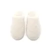 Pantoufles courtes en peluche de Polyester pour femmes, chaussures chaudes d'hiver pour chambre à coucher, pantoufles antidérapantes TX22053