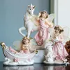 Unicorn Flower Fairy Girl Desktop Counter Soft Decoration For Girlfriend Friend Home Decoration Accessories Home Decor 201212210O