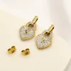 Top Heart Stud 2023 Nouveaux cadeaux Bijoux de créateur Plaqué or Boucles d'oreilles à breloques Femmes Amour Printemps Acier inoxydable