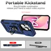 Military Shockproof Hybrid Magnetic Ring Kickstand Cases for iPhone 14 Pro Max 13 12 11 XS XR X 8 7 Plus Dual Layer Stand Slide Lens Protection Cover