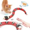 Cat Toys Smart Sensing Snake Electric Interactive For Cats USB Charging Accessories Child Pet Dogs Game Play Toy189K